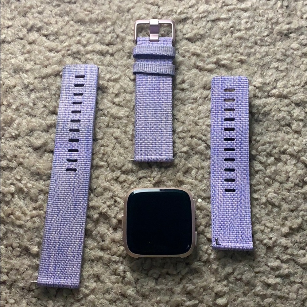 Rose gold Fitbit Versa